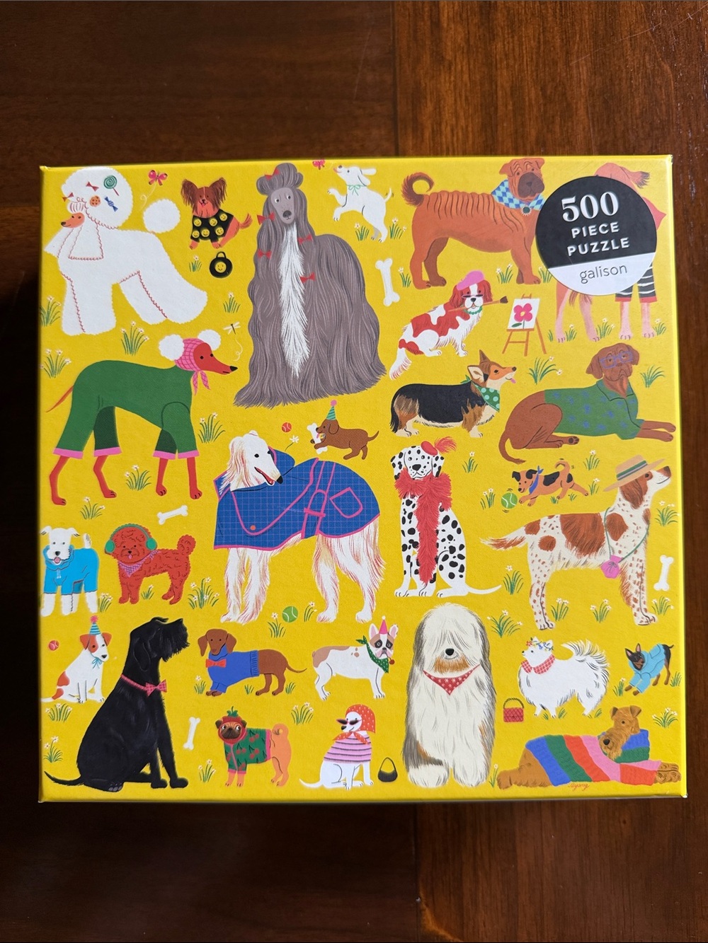 Galison Fashionable Dogs 500-Piece Puzzle